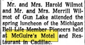 McGuires Grill & Motel - May 1967 Article (newer photo)